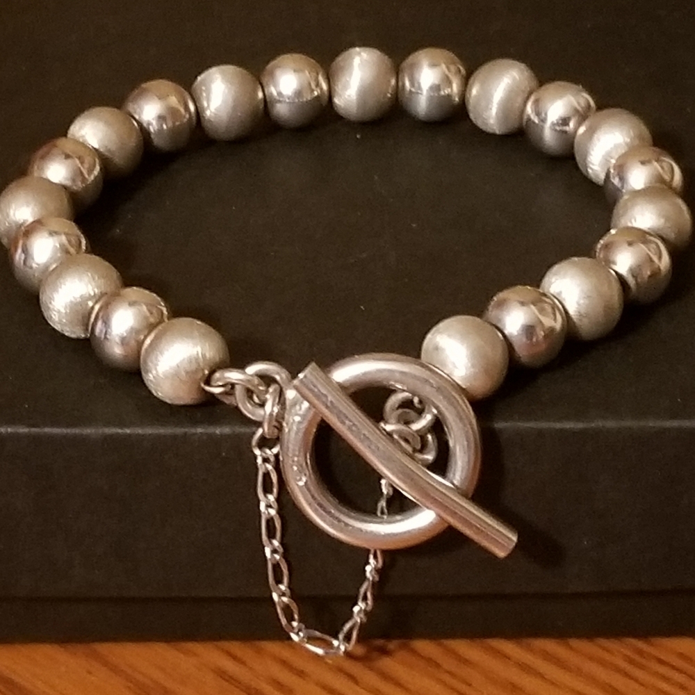 VERY RARE Silpada Sterling Silver Beaded Bracelet